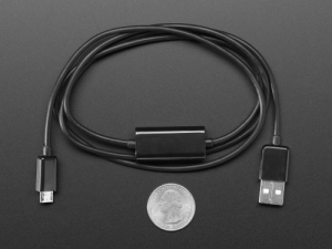 [로봇사이언스몰][로봇사이언스몰] [Adafruit][에이다프루트] USB Micro B Cable with Data/Charge Sync Switch id:3439>>메이키 활동에 필요한 센서, 헤더, 건전지홀더 등