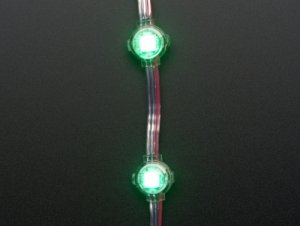 [로봇사이언스몰][로봇사이언스몰][Adafruit][에이다프루트] Adafruit NeoPixel LED Dots Strand - 20 LEDs at 2inch Pitch id:3630>>메이키 활동에 필요한 센서, 헤더, 건전지홀더 등