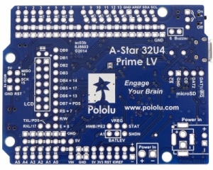 [로봇사이언스몰][로봇사이언스몰][Pololu][폴로루] A-Star 32U4 Prime LV (SMT Components Only) #3105>>아두이노 학습에 필요한 키트 또는 부품