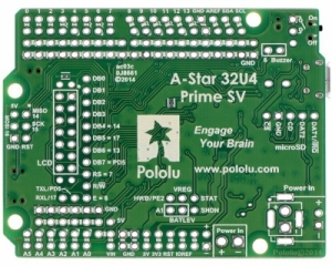 [로봇사이언스몰][로봇사이언스몰][Pololu][폴로루] A-Star 32U4 Prime SV microSD #3114>>아두이노 학습에 필요한 키트 또는 부품