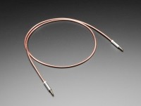 [로봇사이언스몰] [Adafruit][에이다프루트] 3.5mm Stereo Male/Male Cable - Copper Metal - 1 meter long id:4068