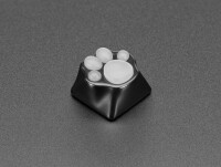 [로봇사이언스몰][Adafruit][에이다프루트] Black Aluminum Kitty Paw Keycap with Translucent Silicone Toes - MX Compatible Switches ID:4972