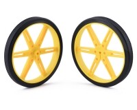 [로봇사이언스몰][Pololu][폴로루] Pololu Wheel 80×10mm Pair - Yellow #1432