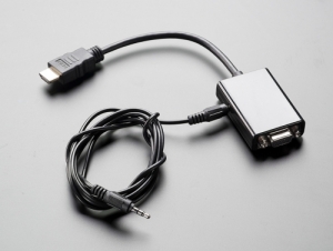 [로봇사이언스몰][로봇사이언스몰] [라즈베리파이] HDMI to VGA Video + Audio Adapter id:1151>>라즈베리파이 학습에 필요한 키트 및 부품