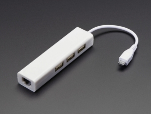[로봇사이언스몰][로봇사이언스몰] [Adafruit][에이다프루트] Ethernet Hub and USB Hub w/ Micro USB OTG Connector id:2992>>라즈베리파이 학습에 필요한 키트 및 부품