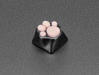 [로봇사이언스몰][Adafruit][에이다프루트] Black Aluminum Kitty Paw Keycap with Pink Silicone Toes - MX Compatible Switches ID:4971