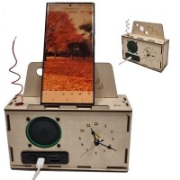 [로봇사이언스몰][KS-106] DIY 블루투스 스피커(라디오) &시계 만들기(일반형)
