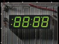 [로봇사이언스몰][Adafruit][에이다프루트] Green 7-segment clock display - 1.2inch digit height ID:1266
