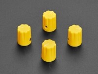 [로봇사이언스몰] [Adafruit][에이다프루트] Yellow Micro Potentiometer Knob - 4 pack ID:5534