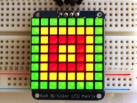 [로봇사이언스몰][Adafruit][에이다프루트] Adafruit Bicolor LED Square Pixel Matrix with I2C Backpack - Qwiic / STEMMA QT ID:902